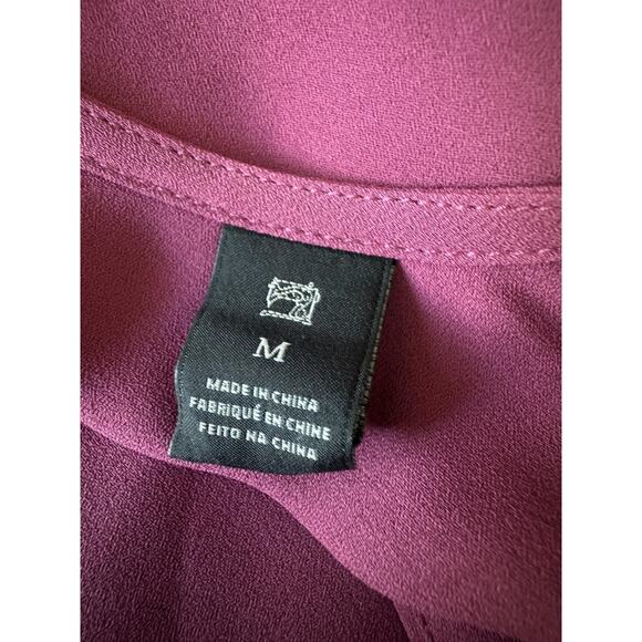 Scotch & Soda Mauve Blouse Womens Medium Pink Wrap Front Elegant Work Feminine - Picture 7 of 16